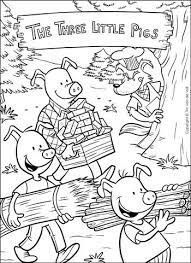 The Three Little Pigs Coloring Page Little Pigs Three Little Pigs Three Little Pigs Story