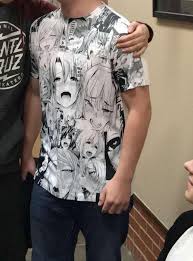 This Guy Wore A Sfw Anime Porn Shirt To School Today Ahegao Hoodie Know Your Meme