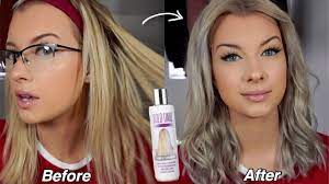 Cut the hair grease · get the look · gorgeous hair instantly Testing The Best Purple Shampoo Removes Yellow In One Wash Bold Uniq Shampoo Youtube