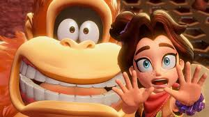 Why is a character a 13 year old kid in Donkey Kong Bananaza?