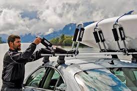 It features two individual vertical j shaped mounts which attach separately to the front and rear cross rails. Thule Hull A Port Kayak Carrier Kayak Rack Kayaking Thule