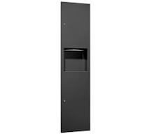 Simplicity™ in Matte Black Paper Towel Dispenser & Waste ...