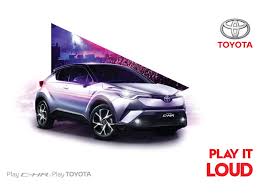 toyota chr car advertising design toyota advert design