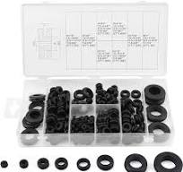 Dichtungsring-Set für elektrische Gummidichtungen, 180 Stück, 1/4 Zoll,  5/16 Zoll, 3/8 Zoll, 7/16 Zoll, 1/2 Zoll, 5/8 Zoll, 7/8 Zoll, 1 Zoll