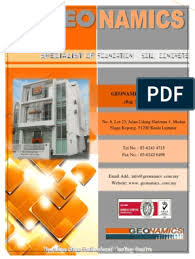 In our quest to provide a human comfort in built environment. Company Profile 2018 Geotechnical Engineering Civil Engineering
