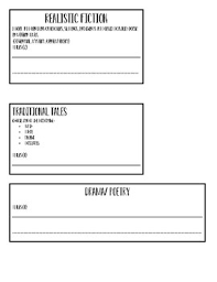 Action 100 Black Range Of Reading Genre Chart