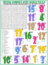 If you answer incorrectly, your castle gets destroyed. Ordinal Numbers Vocabulary Esl Word Search Puzzle Worksheet For Kids