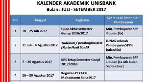 Elohim memulai hari dengan matahari terbenam yang indah; Kalender Akademik Juli September 2017