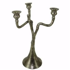 Benzara Like Pitchers Aluminum Candle Holder Candlesticks Tabletop Accessories