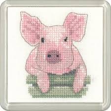 Maybe you would like to learn more about one of these? Pig Cross Stitch Coaster Kit By Heritage Crafts The Happy Cross Stitcher