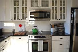 White Cabinets Granite Kitchen Redo White Backsplash White Cabinets