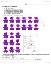 Maybe you would like to learn more about one of these? Hardy Weinberg Problem Set Hardy Weinberg Problem Set 12 58 Pm Name Hardy Weinberg Problem Set P2 2pq Q2 1 And P Q 1 P Frequency Of The Course Hero