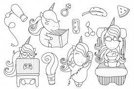 Kawaii unicorn coloring pages colorare da disegni print disegno bambini doo scooby unicorno unicorni di unicorns printable pj. Disegni Unicorno Kawaii Da Colorare 7 Immagini Gratis Da Non Perder Donnad