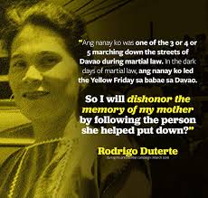 Ang isa sa malaking pagkakamaling nagawa ni Cory Aquino sa kasaysayan nang  inalok na gawing OIC mayor si Digong ng Davao noong 1986 bilang kapalit ng  suporta ni Aling Soledad Duterte (Nanay