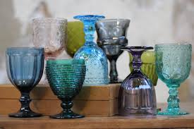 Colored Vintage Goblets Vintage Goblets Glassware Vintage Glassware