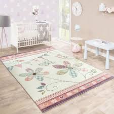 Teppiche für jungen online kaufen bei mytoys. Kinderteppich Blumig Pastell Creme Teppichcenter24