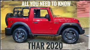 Mahindra Thar 2020 Revealed Everything To Know About New Thar 2020 All New Features Thar2020 Youtube