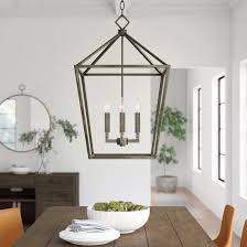 Possini euro farina 23 wide organza silver pendant light. Three Posts Varnum 4 Light Lantern Geometric Pendant Reviews Wayfair