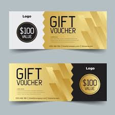 Gift Voucher Template With Gold And Black In 2020 Voucher Design Gift Voucher Design Gift Vouchers