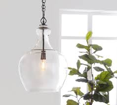 flynn recycled glass pendant pottery barn