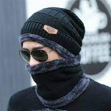 Neck Warmer Winter Hat Knit Cap Scarf Cap Winter Hats For Men Knitted Hat Men Beanie Knit Hat Skullies Beanies In 2021 Winter Hats For Men Knit Hat For Men Winter Hats