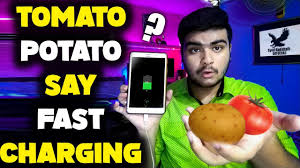 Researchers say a potato is the best way to charge a phone. Charge Your Phone With Potato Tomato Tomato Or Potato Say Fast Charging Experimental Video Youtube