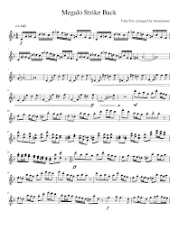 Megalo Strike Back Flute Sheet Music For Flute Solo Musescore Com