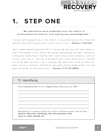Pursuing recovery with less energy than pursuing addiction 4. 31 Step 1 Worksheet Na Free Worksheet Spreadsheet