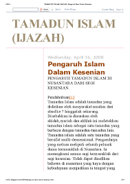 May 20, 2014 · kedatangan islam di nusantara juga mengilhamkan pengkayaan dalam bidang bahasa dan kesusasteraan melayu. Pdf Vcs Pengaruh Islam Dalam Kesenian Kesah Pulak Academia Edu