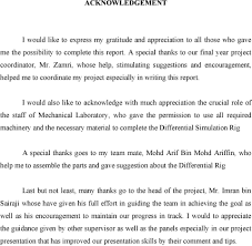 Acknowledgement is also included in research project writing to recognize and thank everyone who was involved in the research. Table Of Contents Supervisor S Declaration Ii Student S Declaration Iii Dedication Acknowledgements V Abstract List Of Tables Pdf Free Download