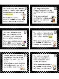 Reference Sources Activity For Grades 2 3 Reference Sources Library Reference Reading Classroom