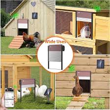 Solar Powered Chicken Coop Door, App Control Anti-Pinch Chicken Coop Door  with Timer & Light Sensor, Automatic Chicken Coop Door for Chicken, Ducks,  Geese : Amazon.co.uk: Business, Industry & Science