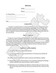 Ms office has a construction bid template you can download for free for excel. Free Bid Form Free To Print Save Download