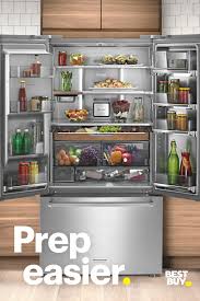 The controls are located inside the refrigerator. Prep Easier Kitchen Aid Appliances Kitchen Aid Counter Depth French Door Refrigerator