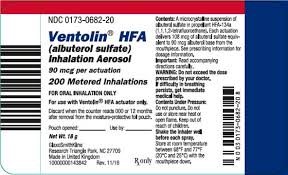 Ndc 0173 0682 Ventolin Hfa Albuterol Sulfate