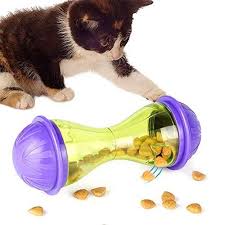 Cat Interactive Treat Dispenser Toy Pet Slow Feeder Toy Cat Food Dispensing Improve Intelligence Iq Puzzle Toy 4 33x1 Treat Dispenser Cat Food Dry Cat Food