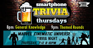 Explore other popular event planning & services near you from over 7 million businesses with over … Thursday Trivia Mcu The Forge Tavern