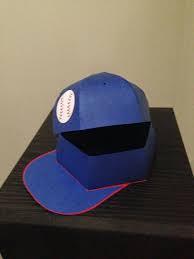 Crafting With Paper By Kimberly Baseball Cap Box Baseball Valentines Boxes Paper Hat Greeting Card Box