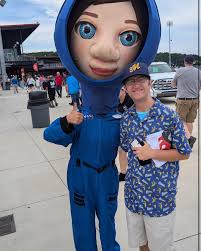 Sprocket and astronaut racers from the Rocket Trash Pandas. The Double-A  affiliate of the Anaheim Angels! #milb #minorleaguebaseball #minorleague  #baseball #baseballlife #rocketcitytrashpandas #rocketcity #sprocket  #mascot #mascotas #toyota ...