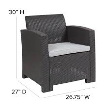 Maybe you would like to learn more about one of these? Dionysus Dark Gray Rattan Chair With All Weather Light Gray Cushion Couches Com