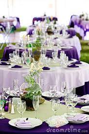 Wedding Tables Green And Purple Wedding Table Linens Wedding Table Wedding Table Settings