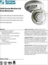 Detectors in the ordinary range may be programmed for either fixed or 15ºf rate of. 5601p Datasheet Mechanical Heat Detectors