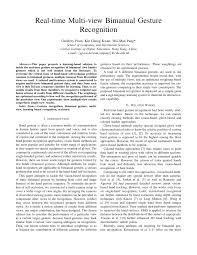 PDF) Real-time Multi-view Bimanual Gesture Recognition