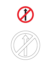 No Entry Traffic Sign Coloring Page Traffic Signs Coloring Pages Coloring Pages For Kids