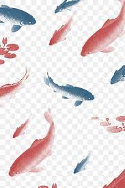 Blue And Red Koi Fish Patterned Background Illustration Free Image By Rawpixel Com Nap Background Patterns Animals Artwork Fish Patterns