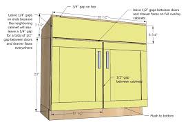 height kitchen cabinet dimensions