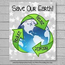 Earth Day Poster Reduce Reuse Recycle Environment Science Center Bulletin Board Earth Day Posters Recycle Poster Save Earth Posters