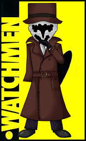 How To Draw Chibi Rorschach From Watchmen, Step By Step, Drawing Guide, By  Dawn - Dragoart