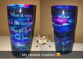 My Newest Creation Galaxy Tumbler Galaxytumbler Epoxy Glitter Tumbler Cups Tumbler Cups Diy Yeti Cup Designs