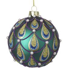 Delivered straight from our uk based warehouse, you're sure to find something you like in this range of beautiful glass christmas baubles. Peacock Pearl Glass Christmas Bauble Sheridan Marine
